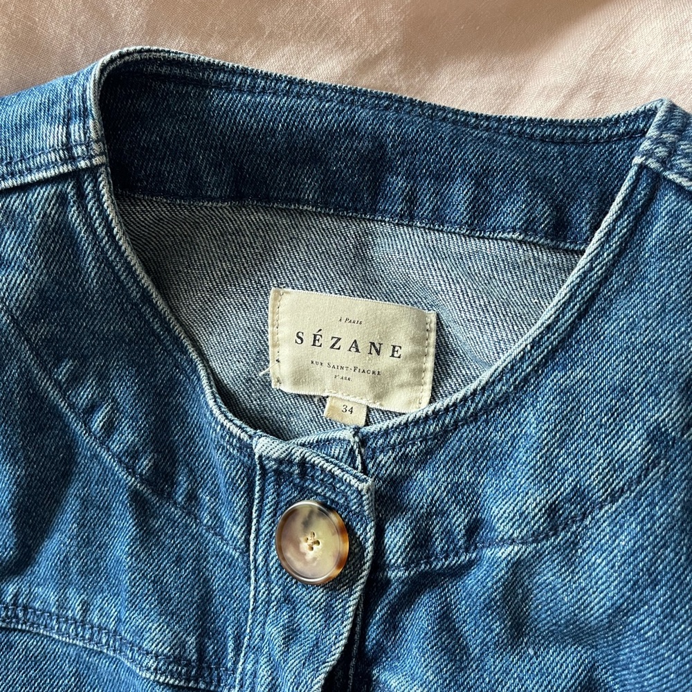 Sézane denim jumpsuit